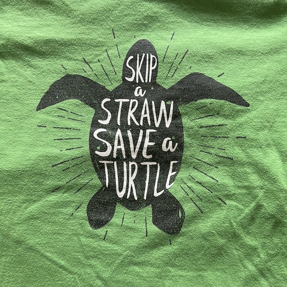Skip a straw sage a turtle t shirt kids small - Picture 2 of 3